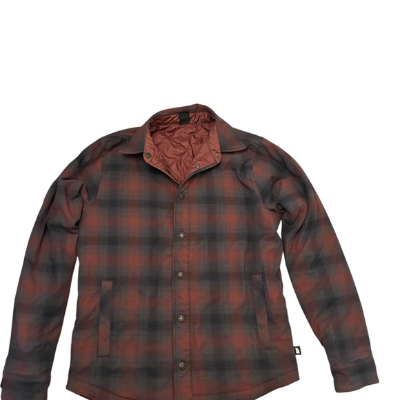 THE NORTH FACE Fort Point Insulated Reversible Flannel Sequoia Red Mens Small - Picture 9 of 15